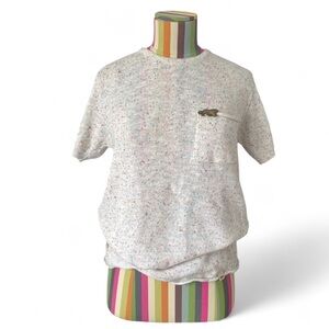 El Tigre x Prima Volta Collaboration Colorful Speck Sweater Short Sleeve Top
